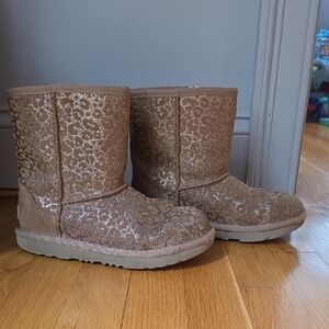 UGG Kids Glitter Boots - Brown